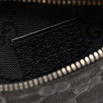 GG Monogram Double Pocket Belt Bag Black