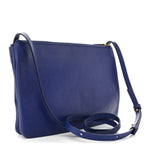 Lambskin Large Trio Crossbody Bag Indigo