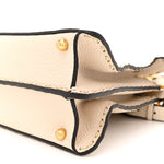 Cuoio Romano Selleria Chamois Medium Peekaboo I SEE U Satchel White