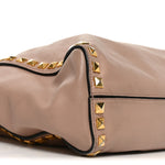 Soft Calf Studded Shopping Tote Cammeo