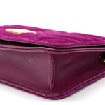 Velvet Matelasse GG Marmont Mini Bag Fuchsia Violet Cyclamen
