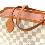 Damier Azur Neo Neverfull MM Rose Ballerine