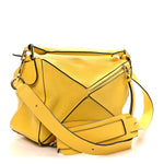 Calfskin Small Puzzle Bag Yellow