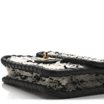 Tweed Braided Calfskin Mini My Own Frame Flap Grey Black