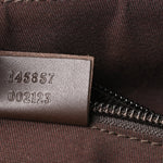 Monogram Calfskin Perforated Medium Flat Messenger Bag Dark Brown