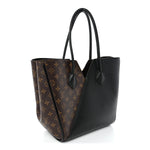 Calfskin Monogram Kimono Tote  Black