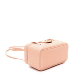 Shiny Caviar Preppy Coco Long Vanity With Strap Light Pink