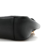 Calfskin Matelasse Small GG Marmont Shoulder Bag Black
