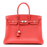 Taurillon Clemence Birkin 35 Rose Jaipur