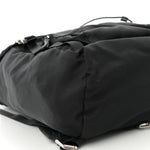 Tessuto Nylon Montagna Double Buckle Backpack Black