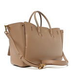 Smooth Calfskin Small Bel Air Carry All Bag Latte