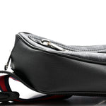 Soft GG Supreme Monogram Web Belt Bag Black Grey