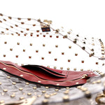 PVC Medium Rockstud Spike Shoulder Bag