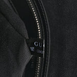 GG Supreme Monogram Web Small Flat Messenger Bag Black Grey