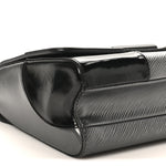 Epi Patent Twist Shoulder Bag MM Anthracite Nacre
