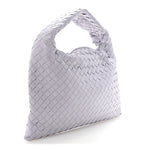 Calfskin Intrecciato Small Hop Oyster Lilac