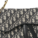 Oblique Saddle Bag Blue