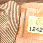 Shiny Lambskin Quilted Medium Camera Case Beige