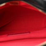 Shiny Caviar Quilted Chain Melody Backpack Black