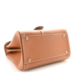 Grained Rodeo Calfskin Surpique Mini Brillant Satchel Vegetal Ivory