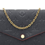 Empreinte Pochette Felicie Chain Wallet Marine Rouge