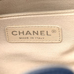 Soft Caviar CC Medium Top Handle Tote Navy Blue