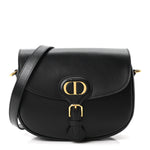 Box Calfskin Medium Bobby Flap Black