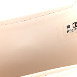 Shiny Aged Calfskin Quilted Mini Nano Kelly Shopper White