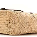 Raffia Basket Tote Bag Natural Tan