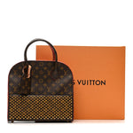 Monogram Calf Hair Spikes Iconoclasts Christian Louboutin Tote Red