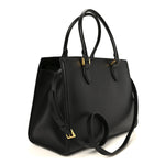 Saffiano Soft Calfskin Tote Black