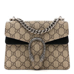 GG Supreme Monogram Mini Dionysus Shoulder Bag Black