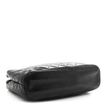 Lambskin Quilted Shoulder Bag Black