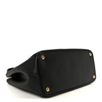 Saffiano Lux Large Galleria Double Zip Tote Black