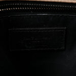 Crinkled Calfskin Matelasse Monogram Medium Niki Chain Satchel Gold Sand