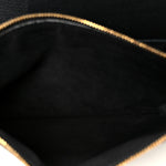 Grained Calfskin Intrecciato Small Arco Tote Black