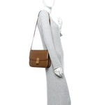 Box Calfskin Medium Classic Box Flap Bag Camel