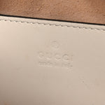 Calfskin Matelasse Small GG Marmont Chain Shoulder Bag White