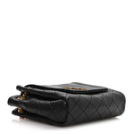 Lambskin Quilted Monogram Mini Nolita Black