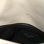 Lambskin Quilted Medium Loulou Puffer Monogram Chain Satchel Crema Soft