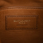 Faux Fur Lambskin Bucket Bag Brown Chocolate