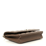 Caviar Quilted CC Turnlock Wallet On Chain WOC Brown