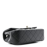 Lambskin Quilted Mini Rectangular Flap Black