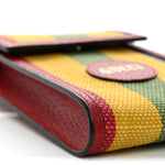 Canvas Marley Stripe Script Logo Mini Gucci 100 Crossbody Bag Red