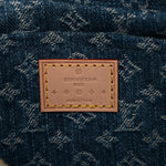 Monogram Denim Croissant MM Blue