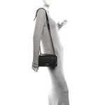 Caviar Quilted Small Boy Flap Black