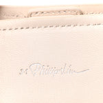 Smooth Calfskin Odita Mini Modern Lattice Bucket Bag Off White