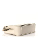 Lambskin CC Mania Flap Bag White