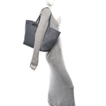 Soft Grained Calfskin Small Belt Cabas Phantom Grey
