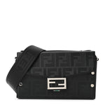 Vitello King FF Lines Embossed Baguette Soft Trunk Black